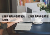 软件开发年终总结范文（软件开发年终总结范文简短）