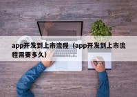 app开发到上市流程（app开发到上市流程需要多久）