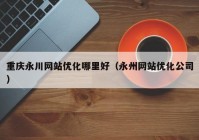 重庆永川网站优化哪里好（永州网站优化公司）